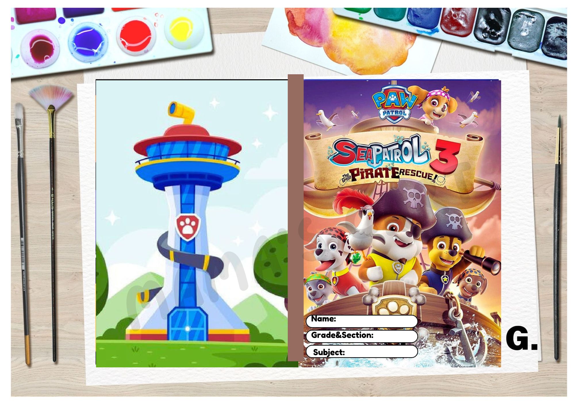 Paw Patrol School Notebook for Kids Boys Girl Students Waterproof ...