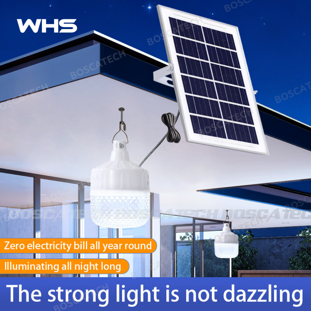 WHS Solar-Powered LED Outdoor Light Bulb with Wireless Remote IP65 ...