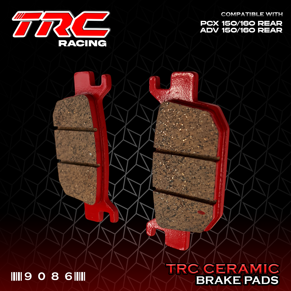 TRC CERAMIC BRAKE PADS STOCK CALIPER for PCX 150/160 REAR, ADV 150/160 ...