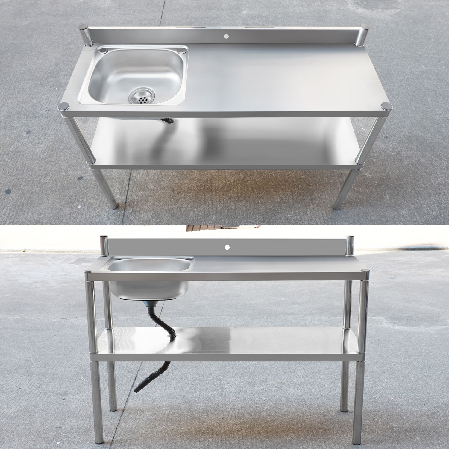 [Lowest price] stainless steel kitchen sink/lababo set with faucet ...