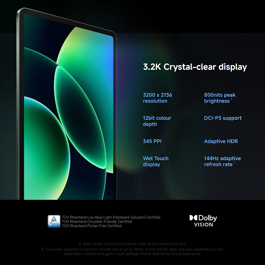 Xiaomi Pad 8 (8GB+256GB) Tablet | Snapdragon® 8s Gen 4 | 13MP Main ...