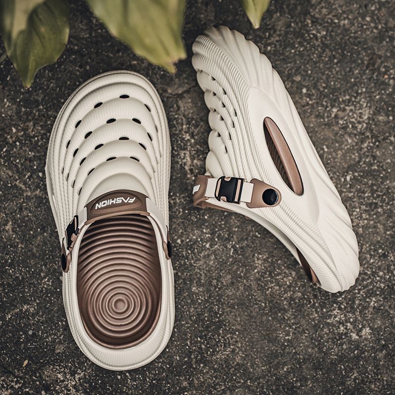 Indoor and outdoor multifunctional non-slip round-toe stylish men's ...