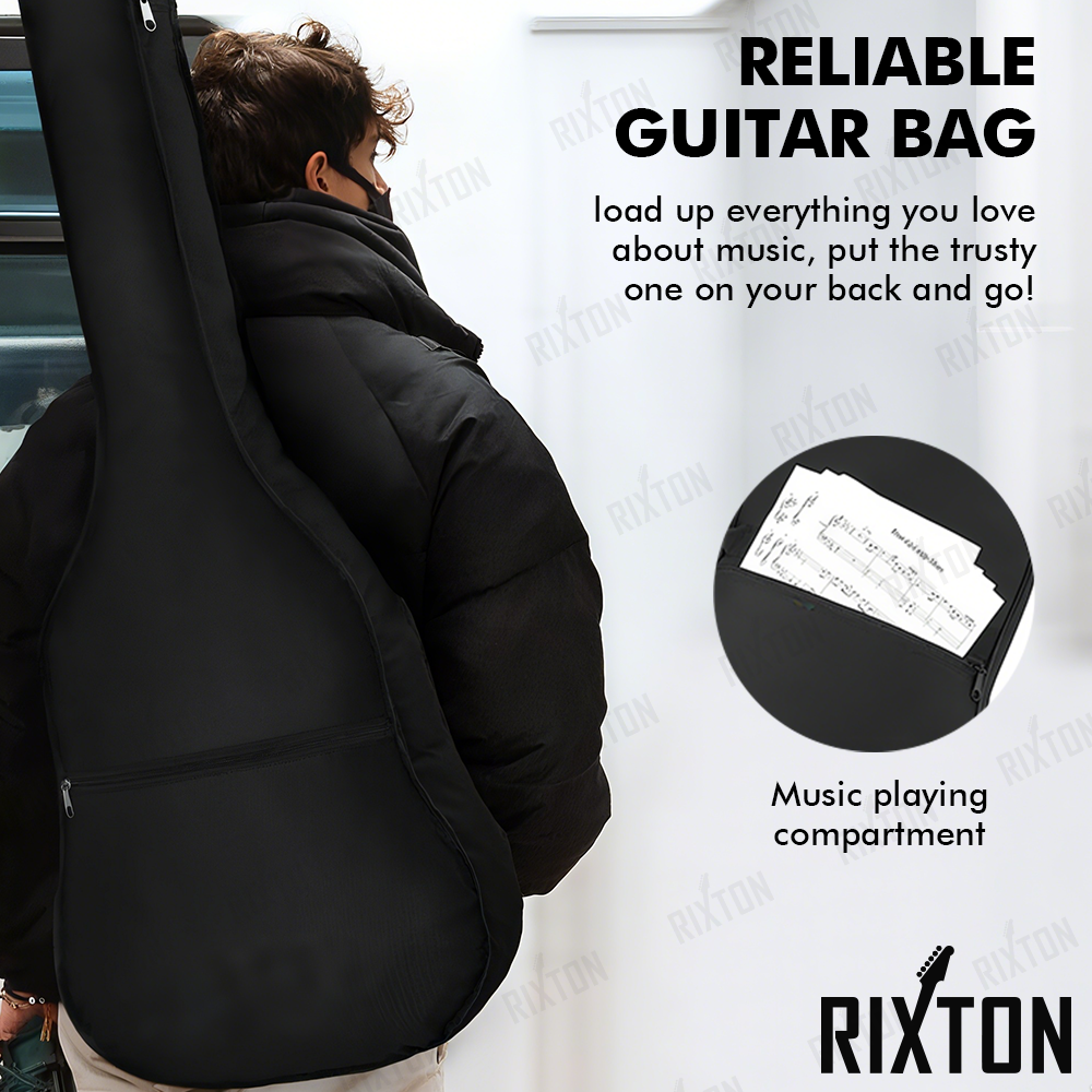 RIXTON Acoustic Guitar For Beginners Full Set With Capo Bag String ...