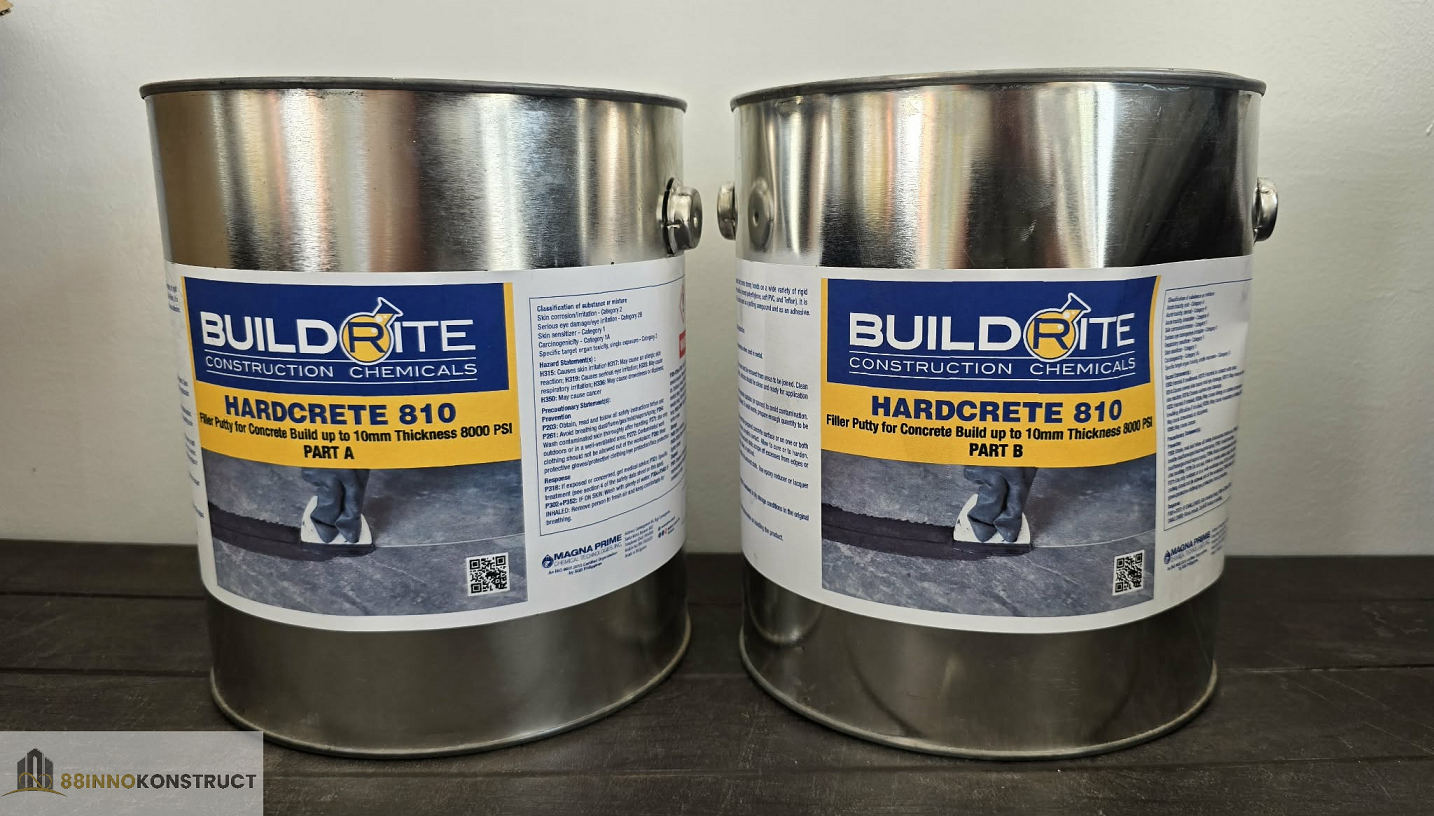 BUILDRITE HARDCRETE 810 - Heavy Duty Concrete Filler Putty 8000 PSI ...