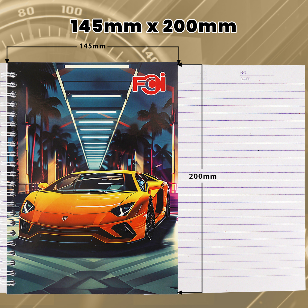 FCI SPIRAL NOTEBOOK DOUBLE LOOP 10PCS ASSORTED DESIGN 80leaves 10pcs ...