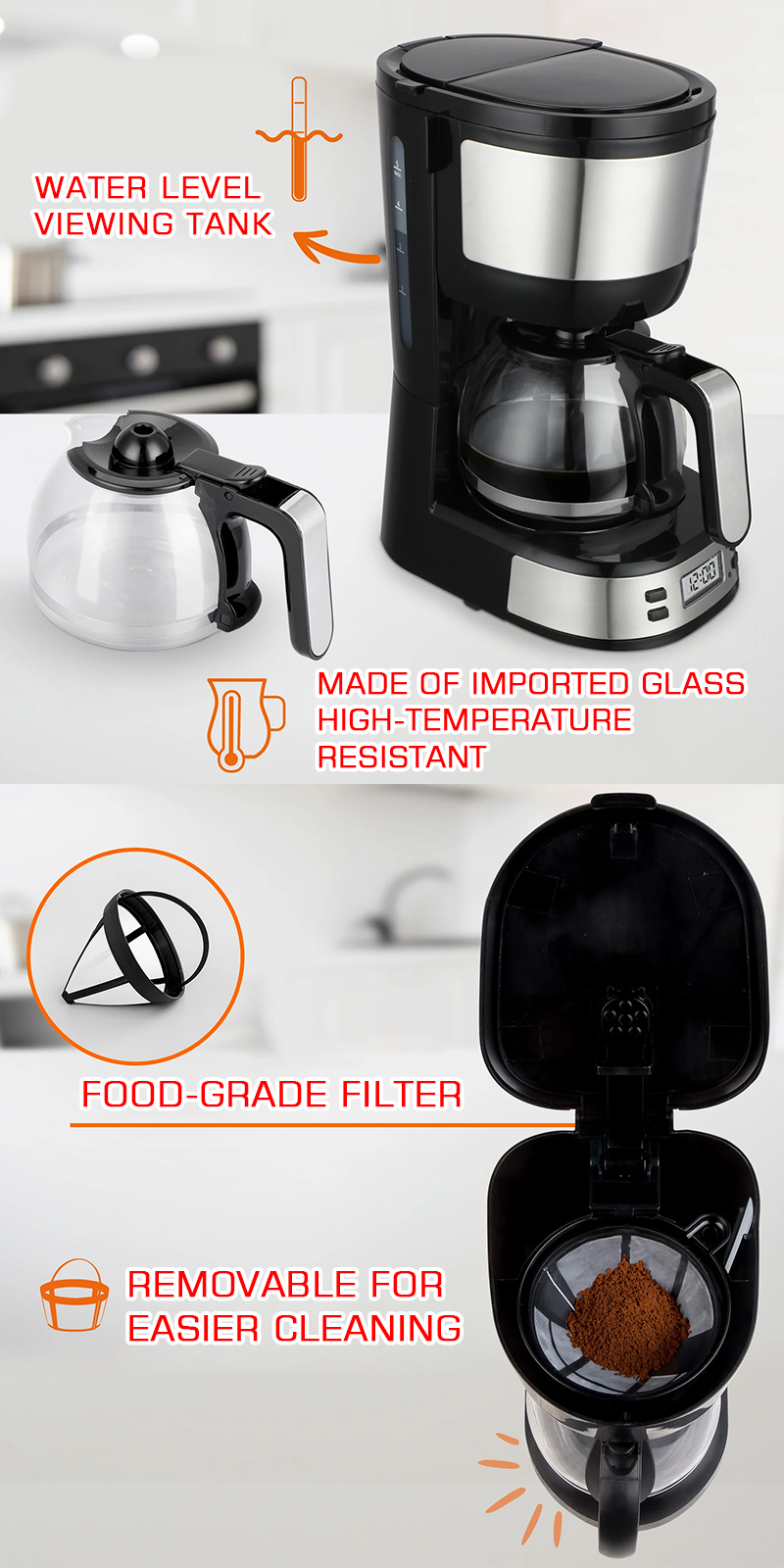 LAHOME Drip Coffee Maker Anti-drip Keep Warm Tea Brewer 600ml | Shopee ...
