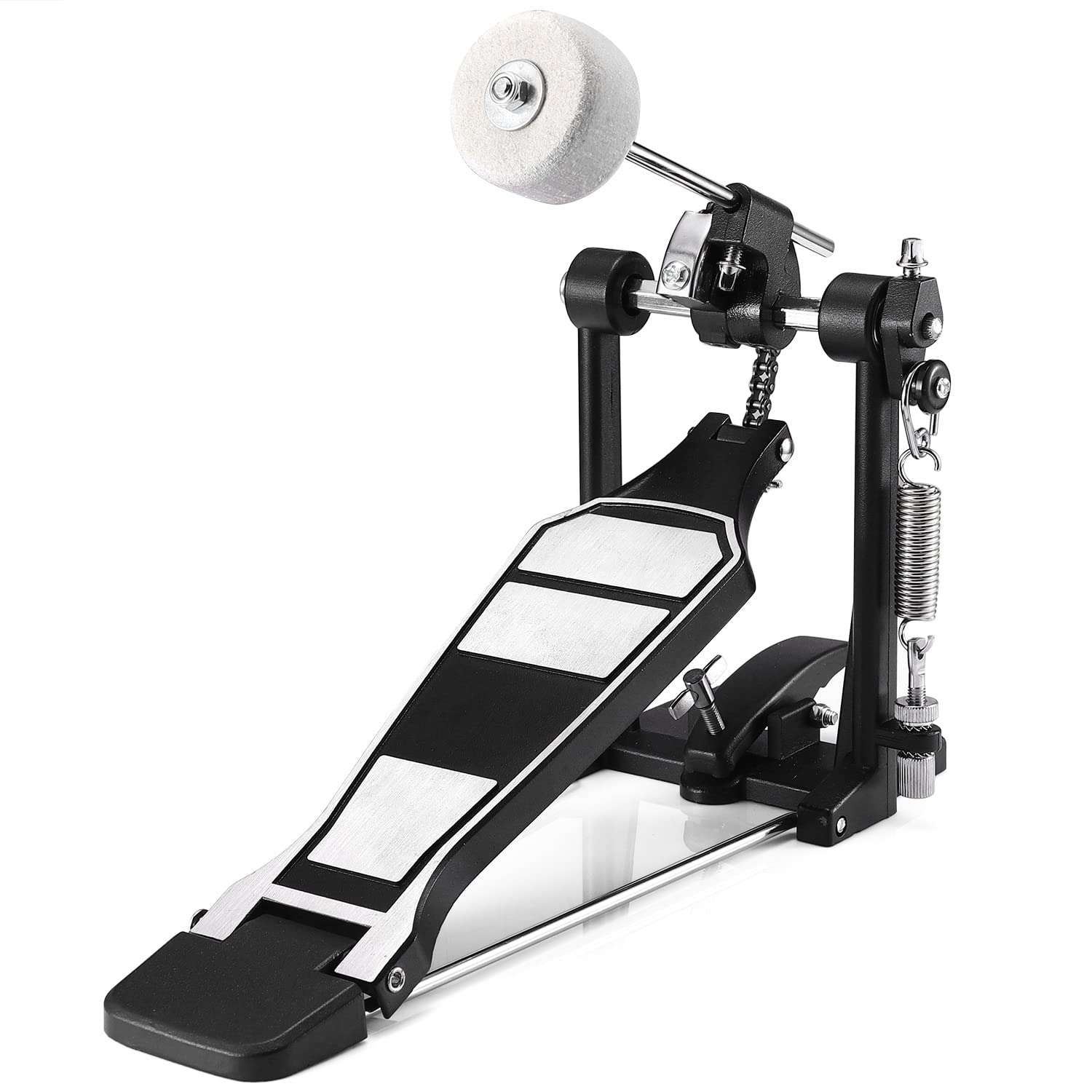 Single Kick Bass Drum Pedal, Kick Drum Pedal Come with Classic Felt ...