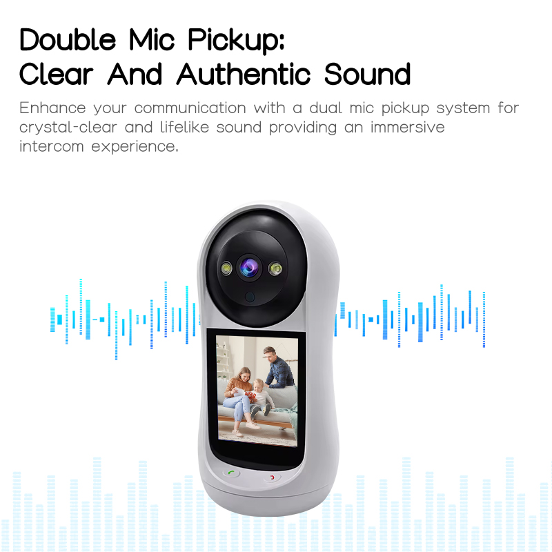 V380 Smart Video Call Camera Wifi IPS FHD 1080P Screen One Click IP Two ...