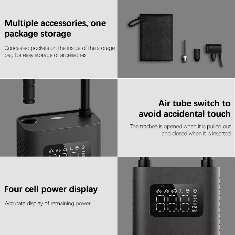 Xiaomi Air Pump 2 Portable Electric Air Compresso 5V 150PSI ...