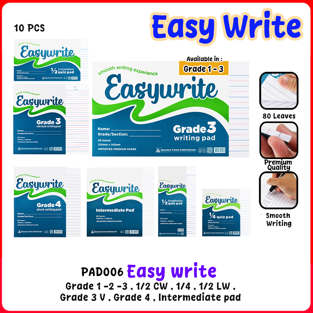 FCI Intermediate Pad, Quiz Pad, Writing Pad All Grade Level Pad ...