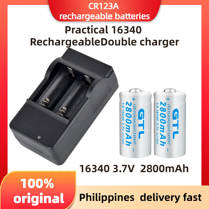 4/8/12/16x 2800mAh 3.7V Akku CR123 CR123A Lithium 3.7Volt