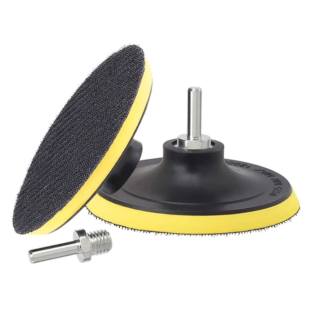 Backing Pad 4 inches 100mm Hook and Loop M10 w/ Drill Adaptor Sanding ...