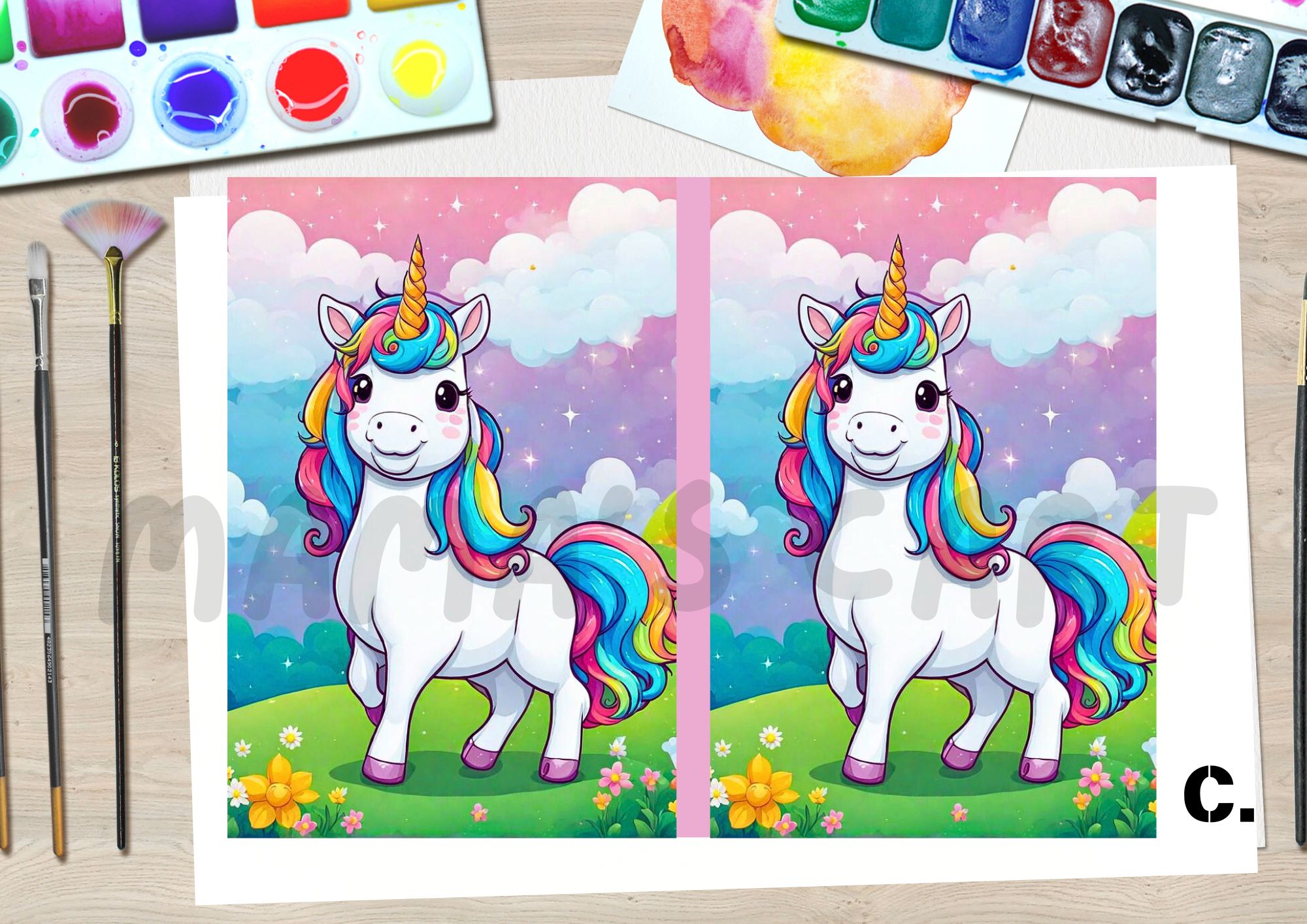 Unicorn Coloring Book for Kids with FREE Resealable Pouch Gift Ready ...