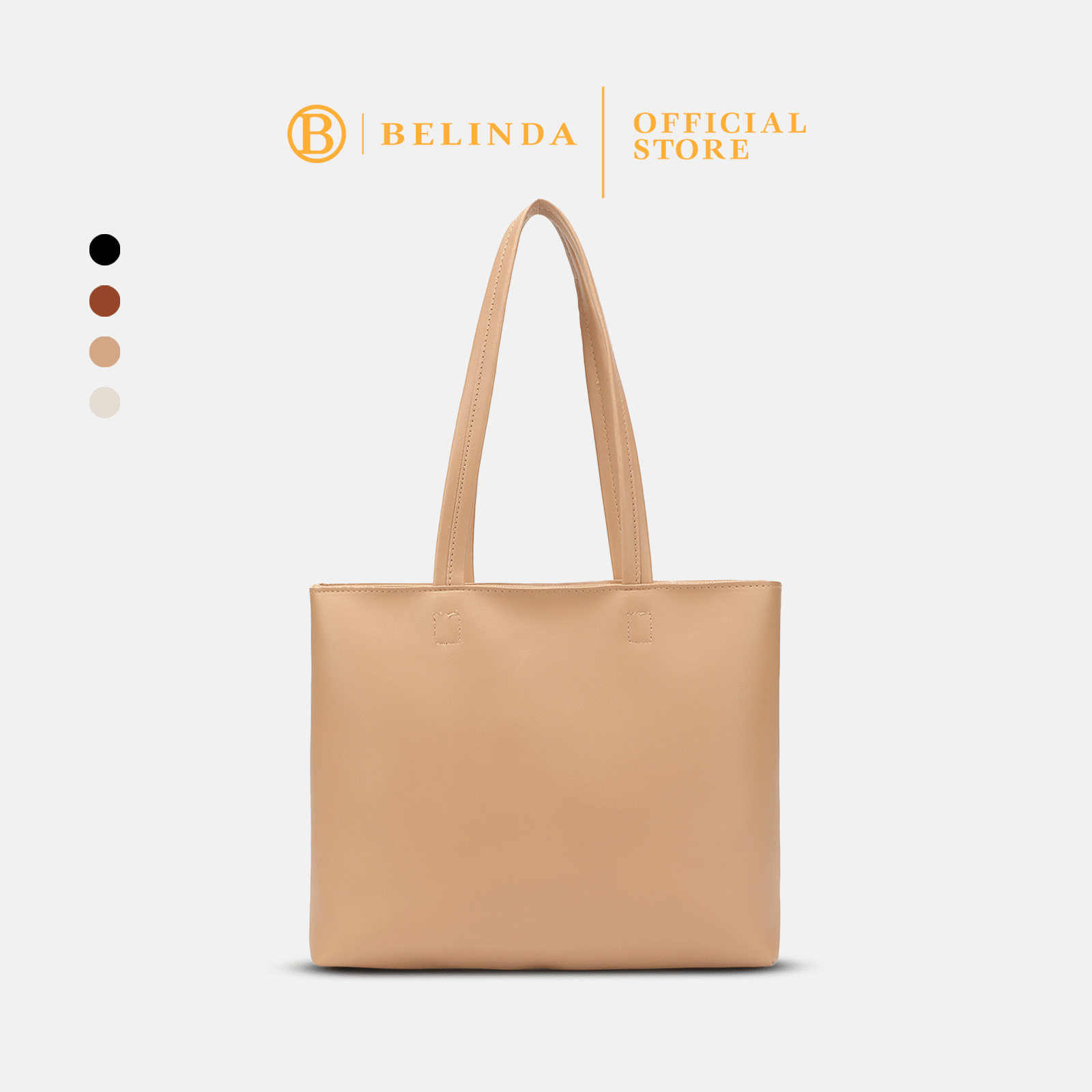 BELINDA Totebag For Woman Large Capacity PU Leather Simple Fashion ...