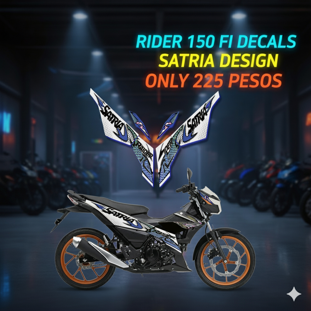 Premium Decal Set for Suzuki Raider 150 FI – Bold Style, Perfect Fit ...