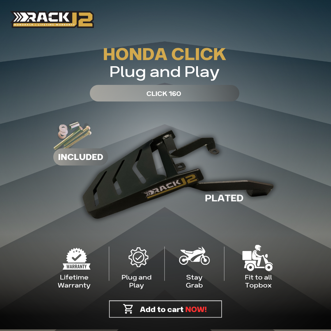 New Honda Click V1/V2/V3/V4 125/150/160/Vario RackJ2 Monorack Bracket ...