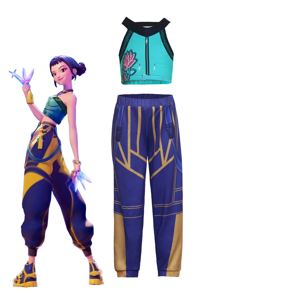 Anime KPop Demon Hunters Rumi Zoey Cosplay Costume Mira Uniform Huntrix ...