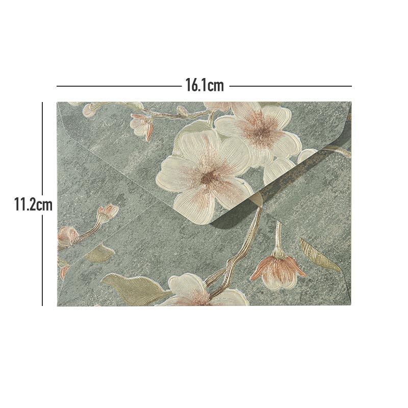 1/5/16pcs Vintage Brocade Envelope Flower Envelope Gift Package Wedding ...