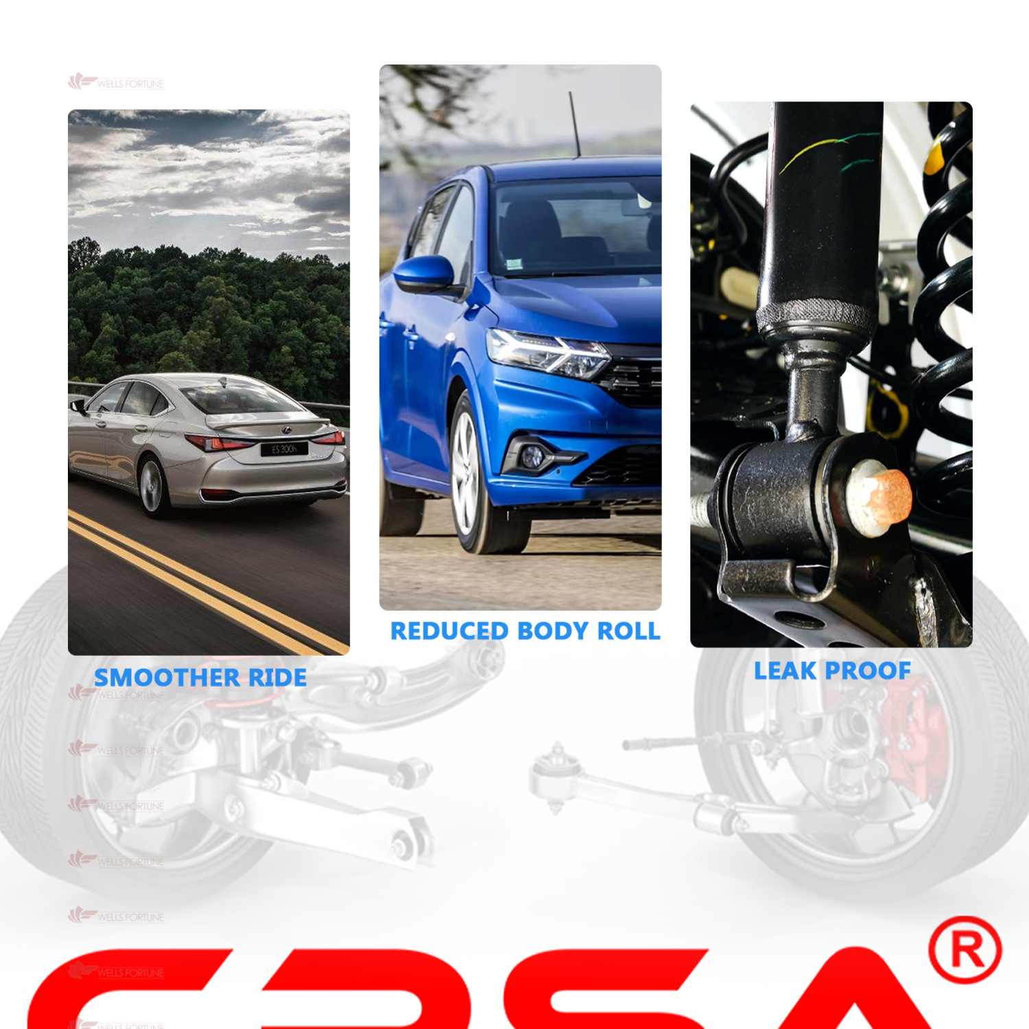 ISUZU 4BC2 4BE1 ELF NKR 1980 - 2012 FRONT 444213 / KA-2648 CPSA SHOCK ...