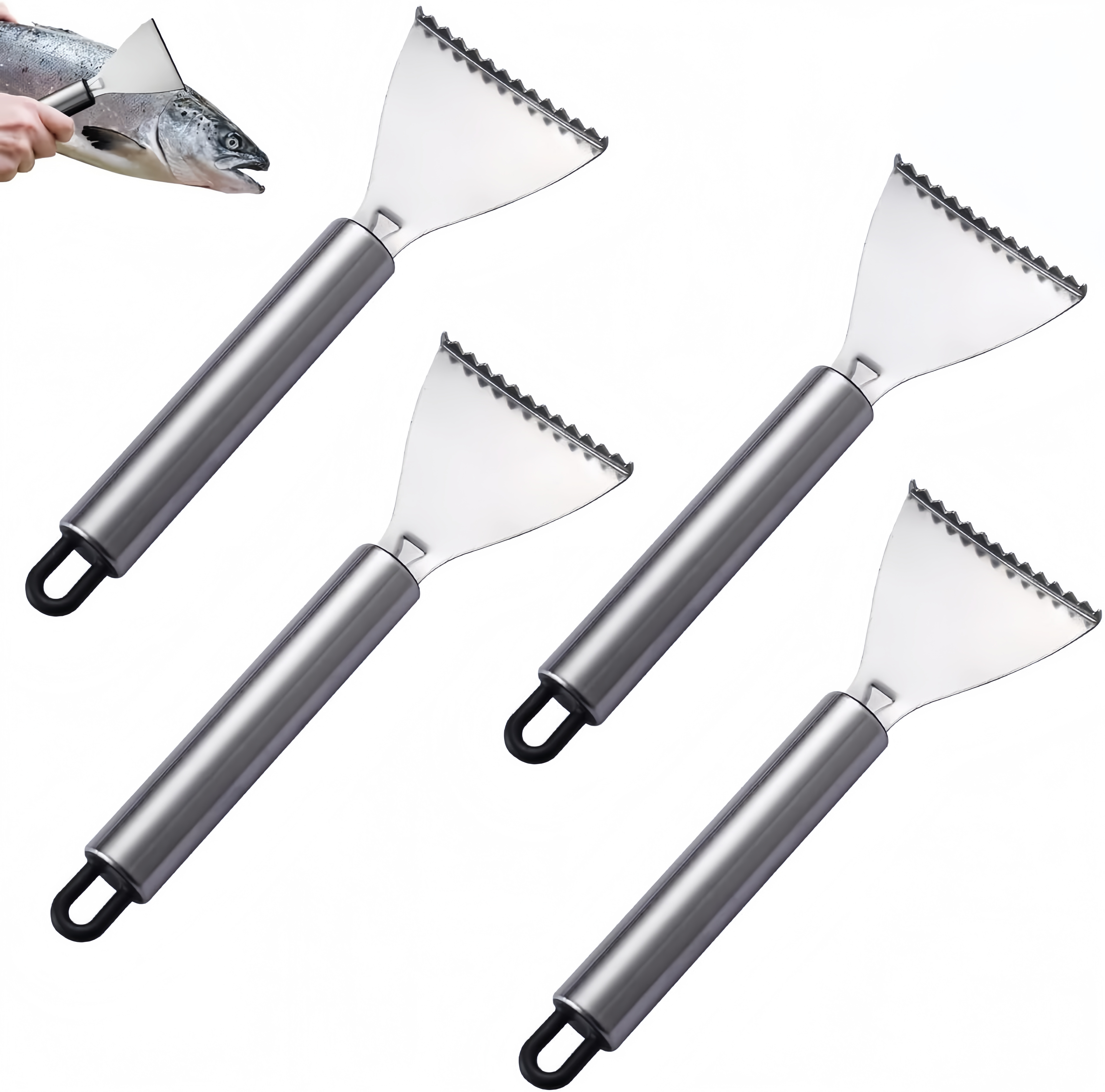 Stainless Fish Scale Remover Stainless Steel Fish Scaler Scraping Tool ...