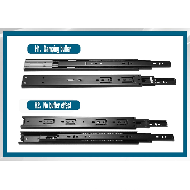 Drawer Guide Full Extension Ball Bearing Drawer Slide Heavy Duty Steel ...