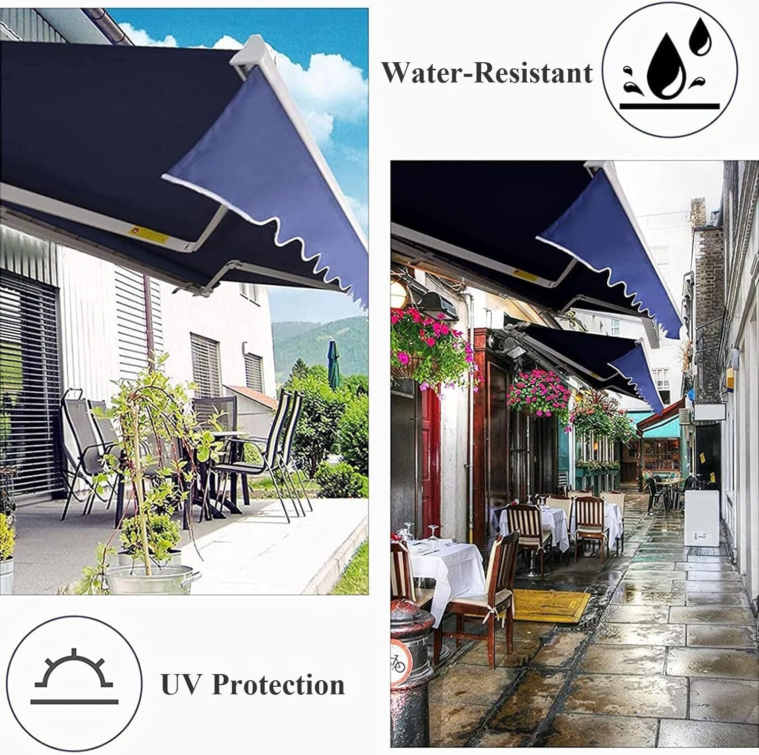 【Installation video attached】Retractable Awning Roof For Outdoor ...