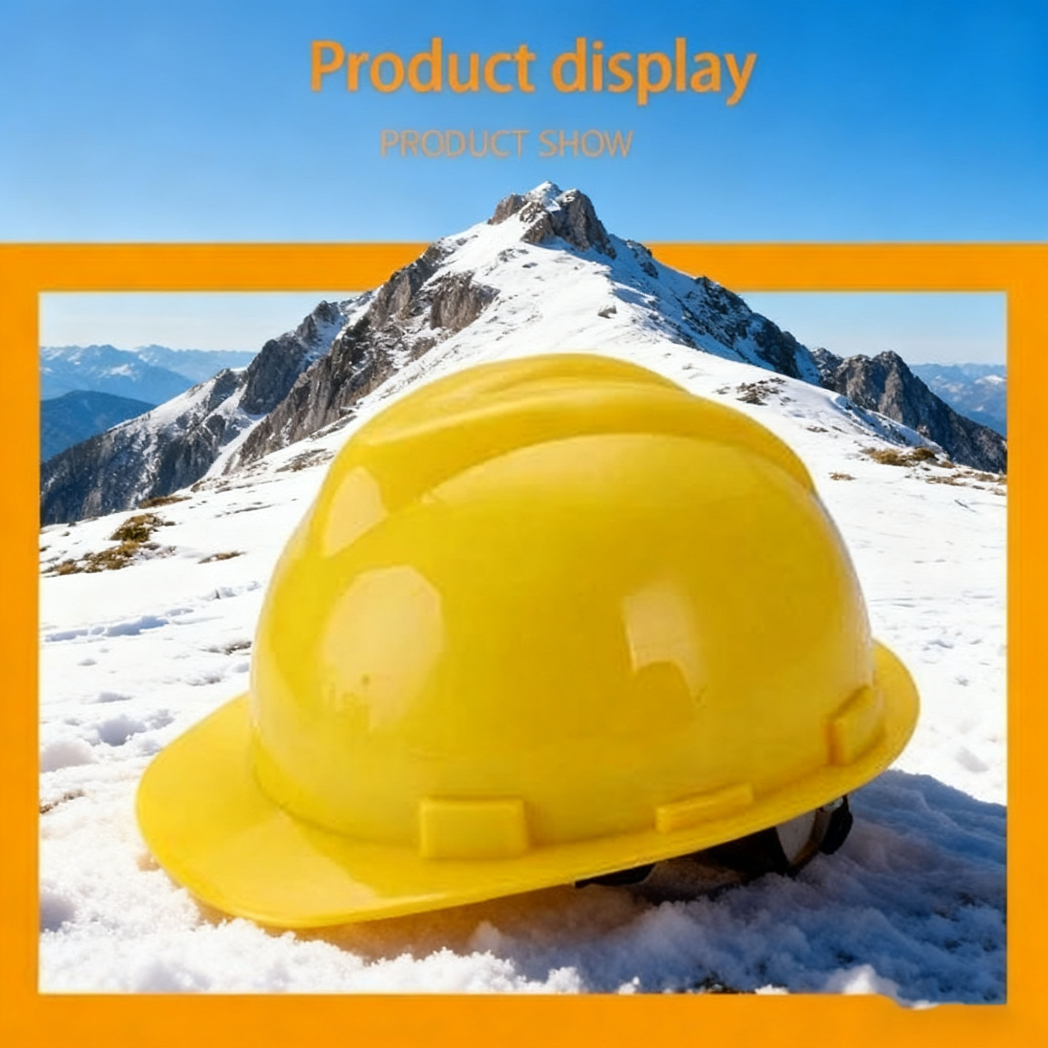 Hard Hat Safety Helmet PE Shell with Vents & Chinstrap NON-ADJUSTABLE ...