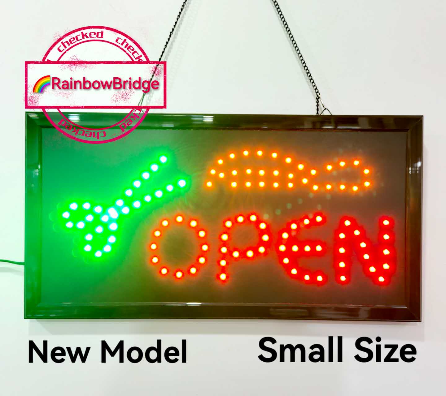 OPEN TING - RAINBOW BRIDGE LED SIGNAGE (New-Small-Large) #SIZE: W48cm ...