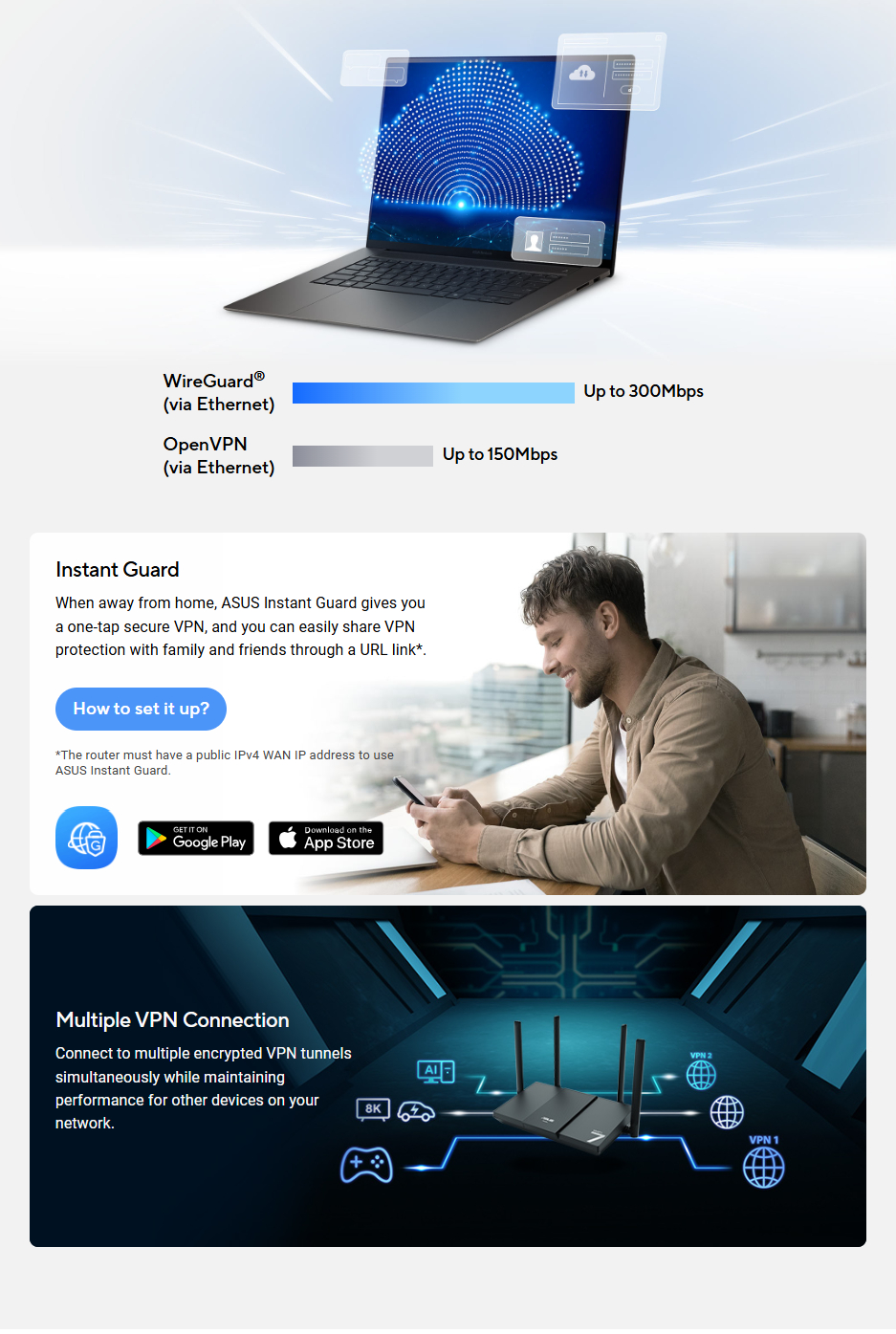 Asus RT-BE50 Dual-Band Smart Home Router Wi-Fi 7 AI-boosted Smart ...