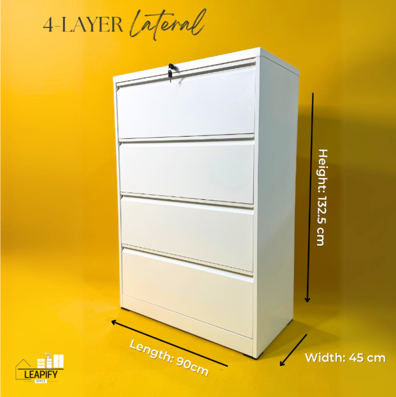 ELI | Steel 4-Layer Modern Lateral File Cabinet by Leapify Steel ...
