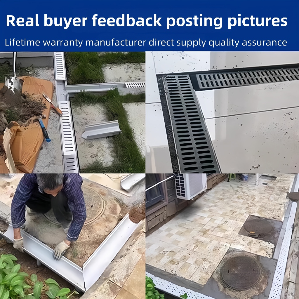 drainage gutters channel with free stainless steel cover | Suitable for ...