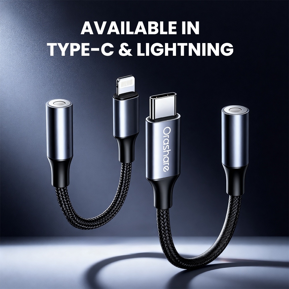 Orashare ACB01 USB Type C To 3.5mm Audio Adapter, USB C To Aux Audio ...