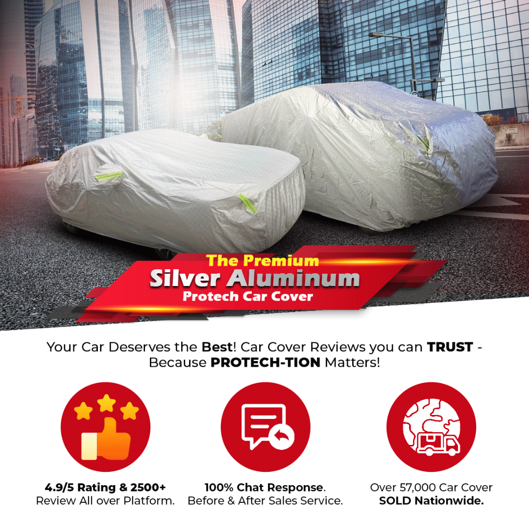 Protech Lab - Premium 3-Layered All Weather Aluminum Car Cover ...