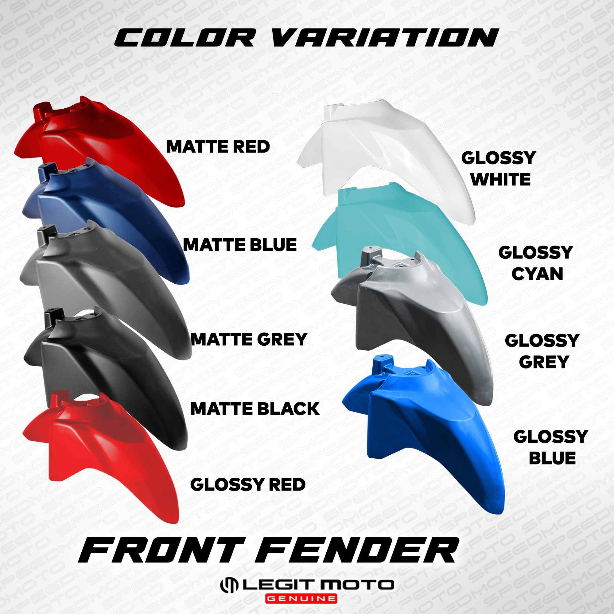 LEGITMOTO HONDA CLICK 125 / 150 FRONT FENDER MATTE / GLOSSY FINISH FOR ...