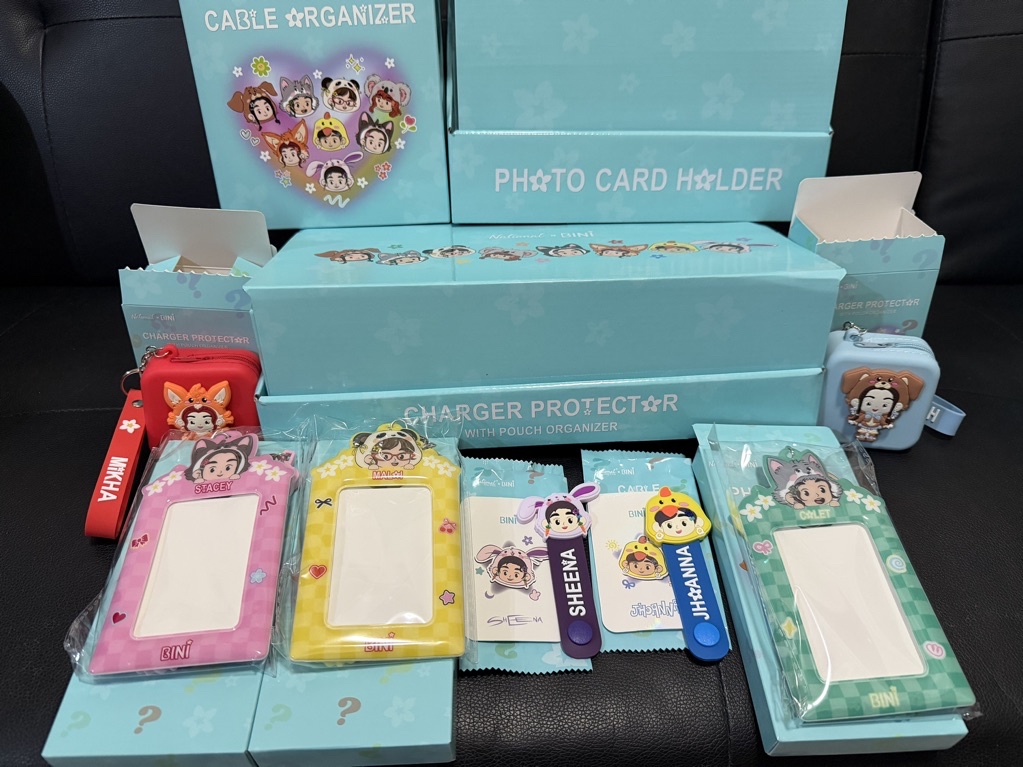 NBS X BINI OFFICIAL Merch Photocard Holder, Charger Protector, Cable ...