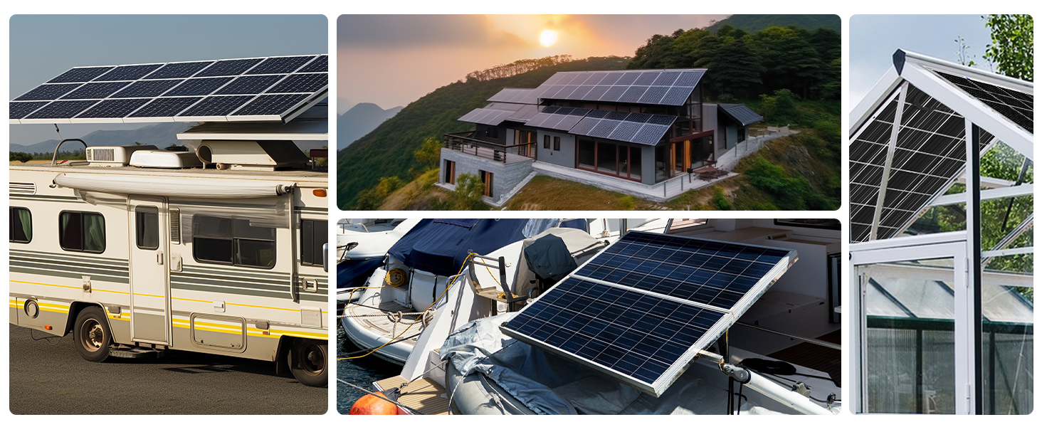 200W Solar Panel Monocrystalline High Output 22.48V for Bluetti EcoFlow ...