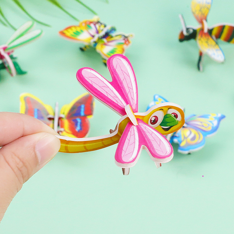 30Pcs Kids 3D Paper Puzzles DIY Handmade Educational Toys Cartoon ...