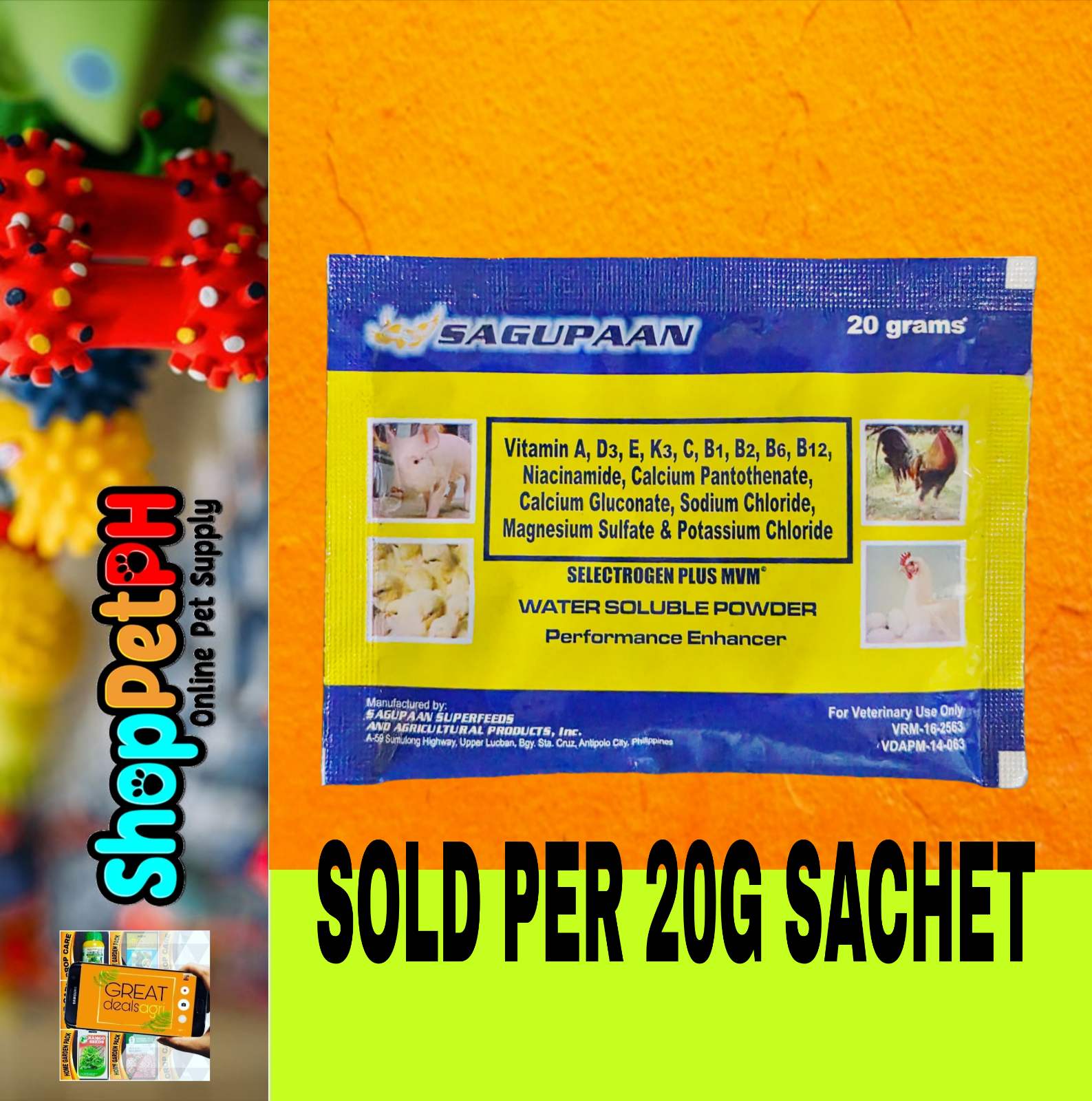 SELECTROGEN PLUS (20 GRAM PACK) SAGUPAAN SUPERFEEDS | Shopee Philippines