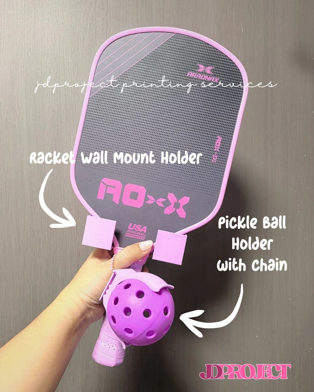 Pickleball Holder and Wall Mount Racker Holder | Shopee Philippines
