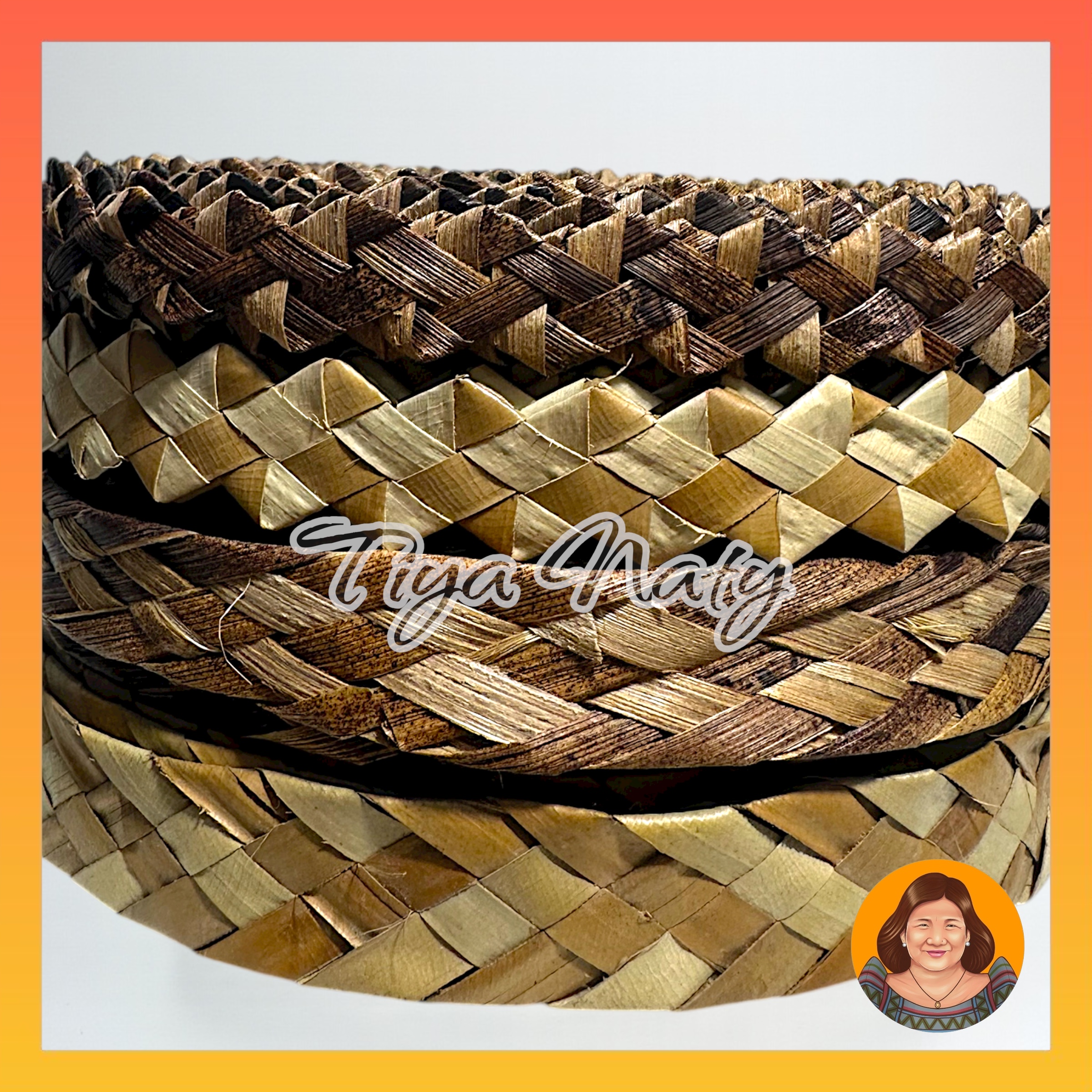 TIYA NATY 15-yard DIY Braided Zigzag pattern Craft Native Buri Design ...