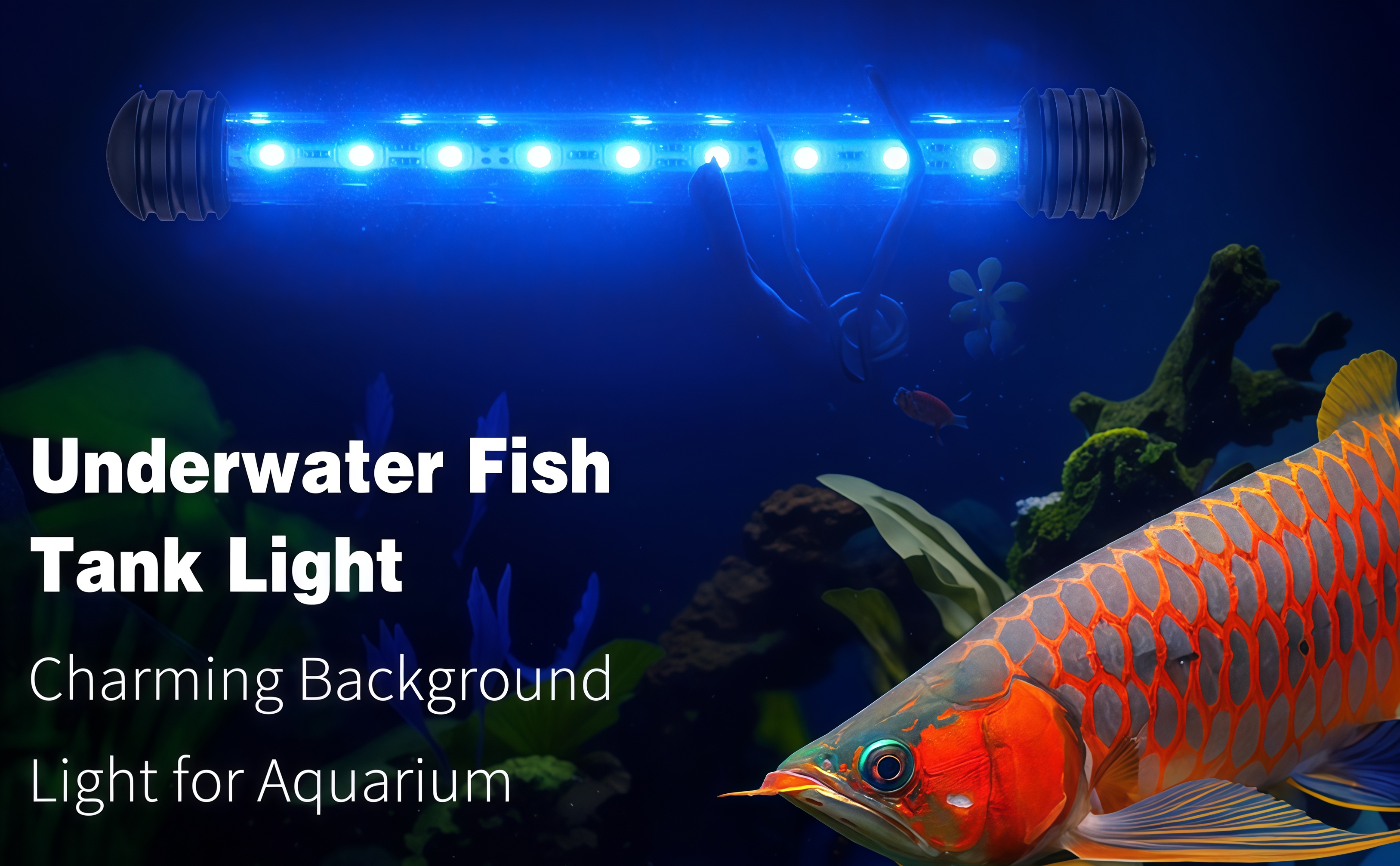 Aquarium LED Submersible Light Fish Tank LED Light Submersible ...