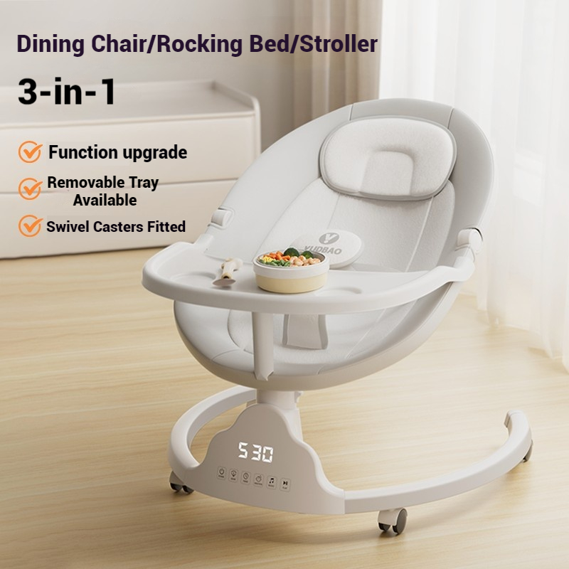 Baby Rocking Chair Electric Auto Swing Newborn Soother Infant Sleep Aid ...