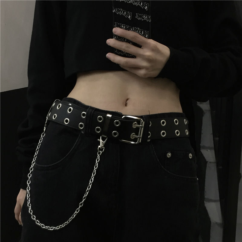 H-#39 Punk Rock Hip Hop Style Belt Fashion Personality Belt Chain ...