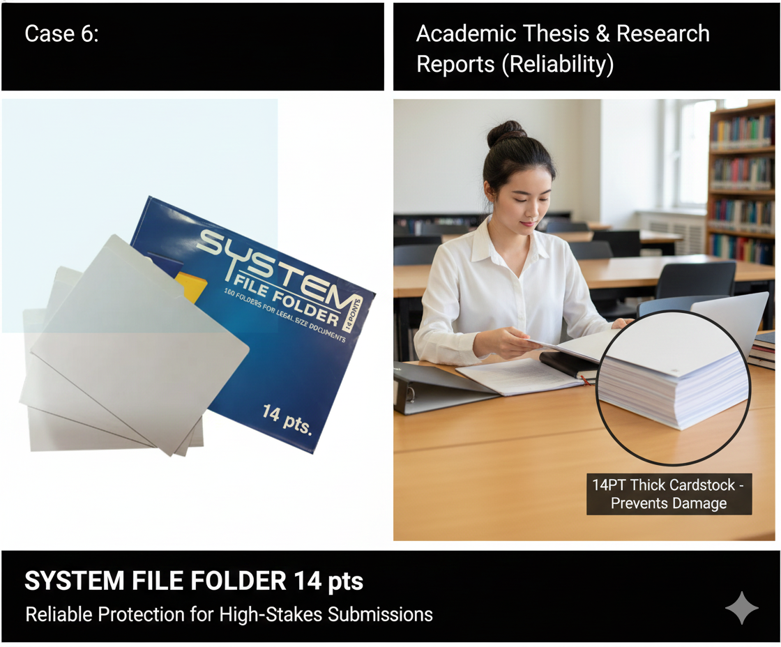 Folder 14pt White (10pcs) Short/Long Size | Thick Cardstock for Office ...
