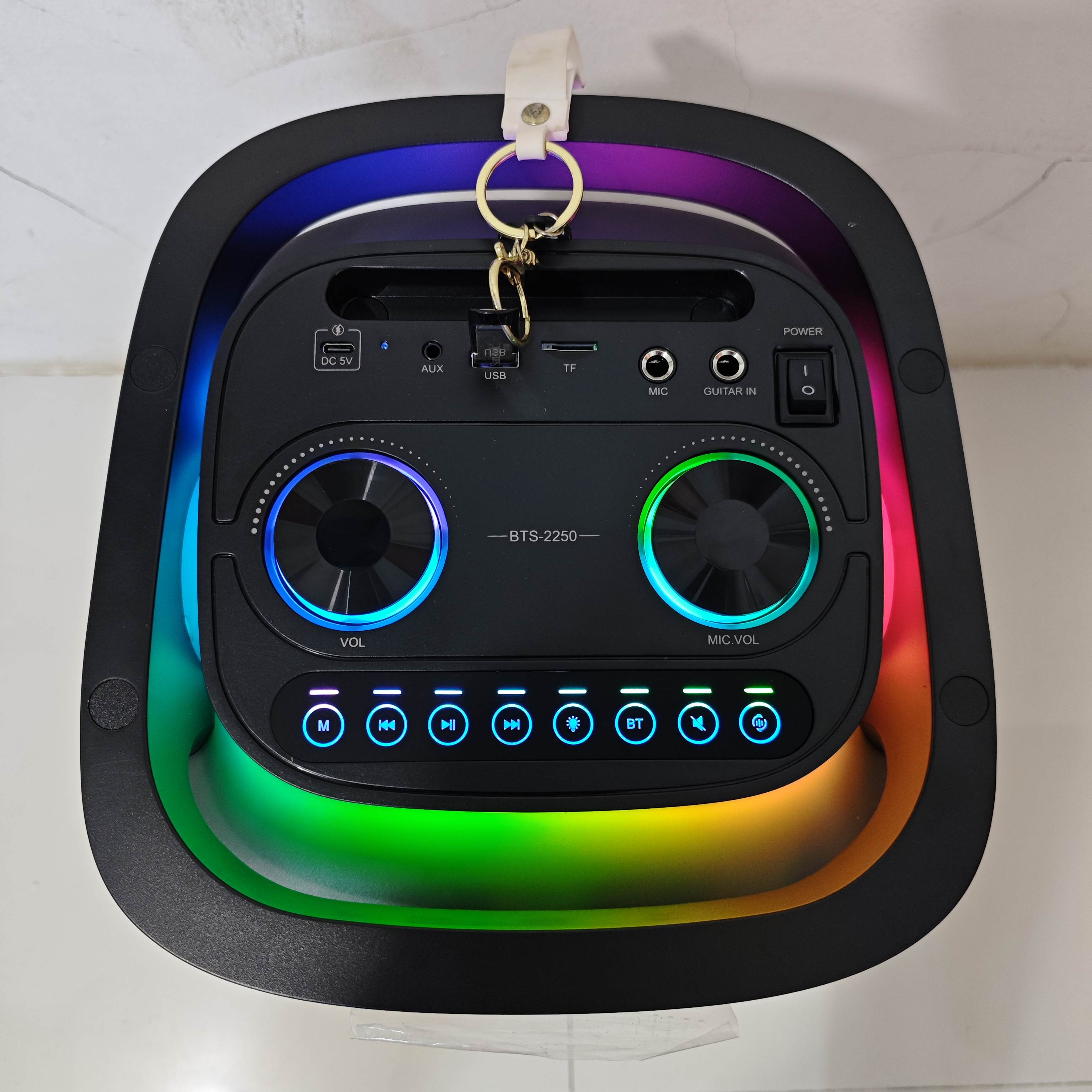 Brodu BTS 2250 8Inch+2.5inch Bluetooth Karaoke Speaker with ...