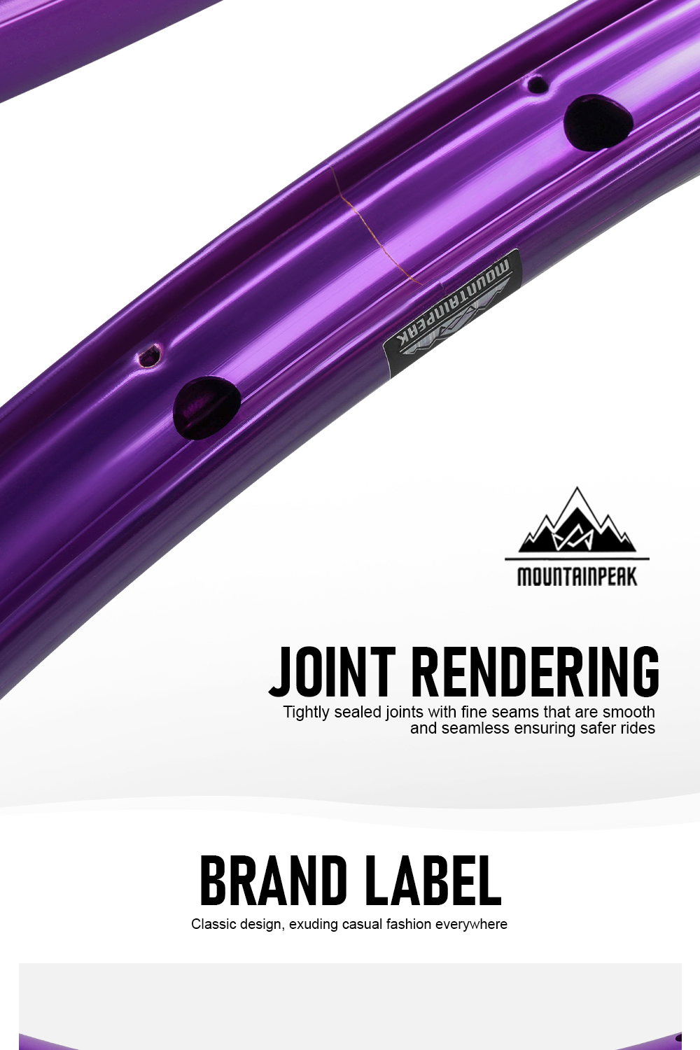MOUNTAINPEAK Colorful Mountain Bike RIM 27.5/29er Ultra-Light Long ...
