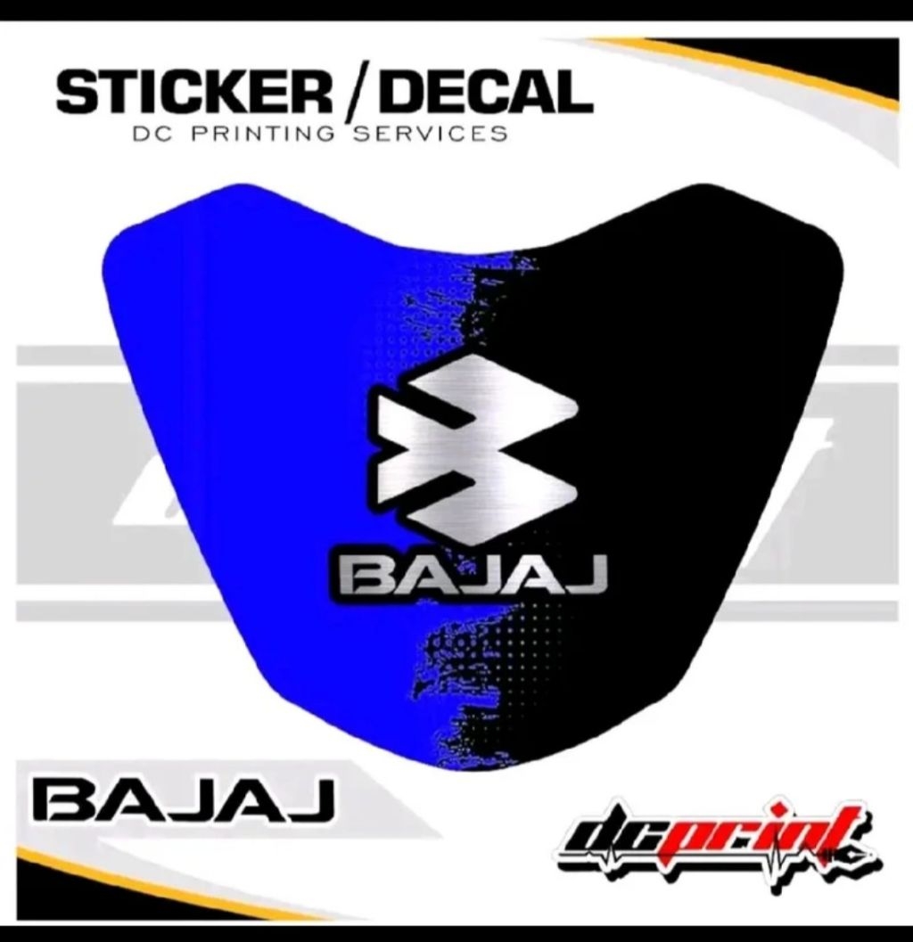 Bajaj Visor Decals Laminated Vinyl Stickers Waterproof | Shopee Philippines