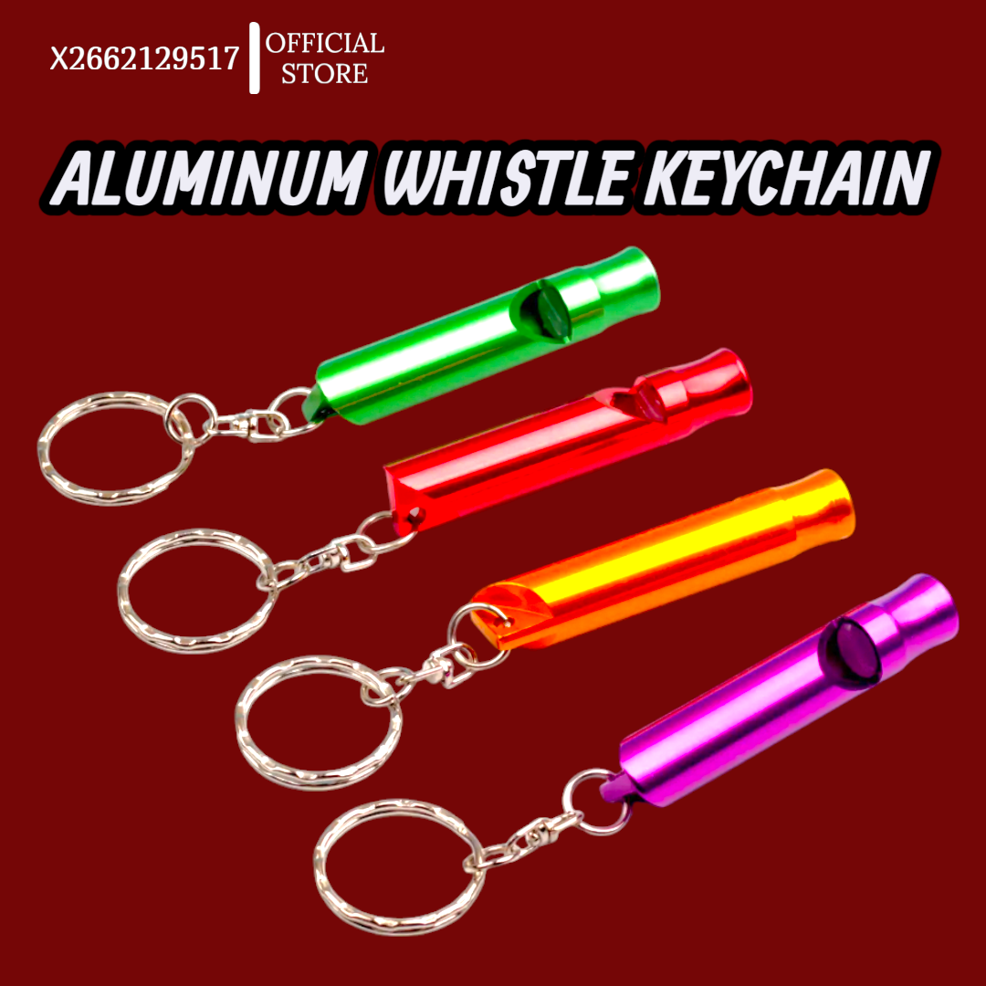 Aluminum Metal Tube Keychain Emergency Whistles outdoor survival kit ...
