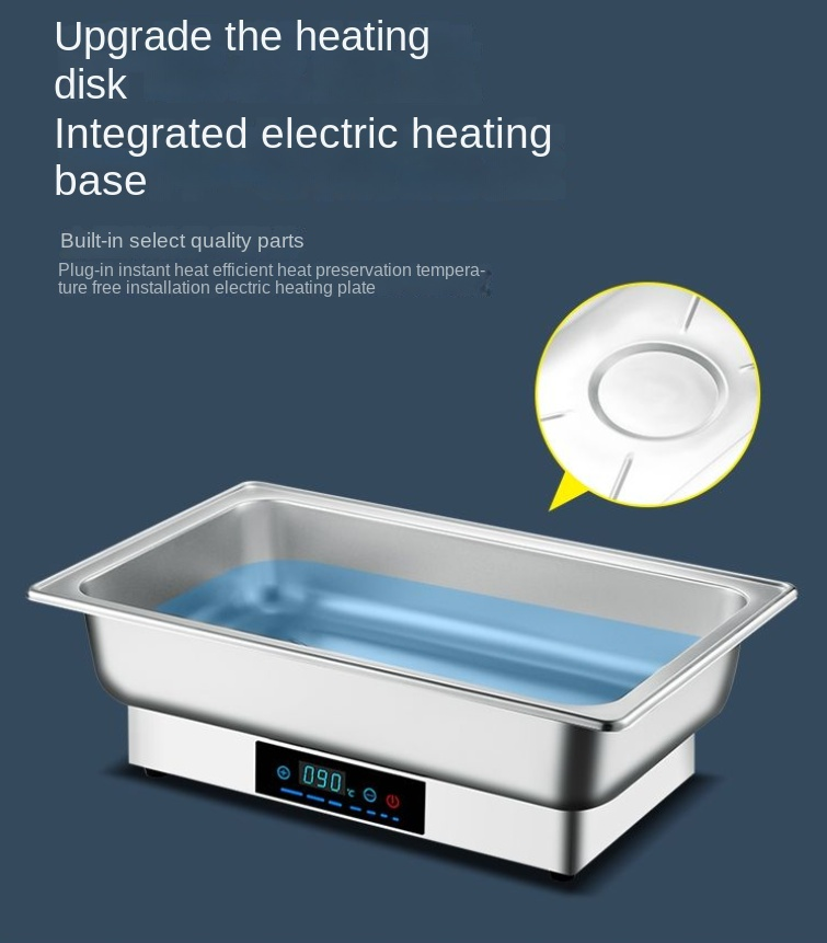 Food Warmer with Lid 9L /13L Large Capacity Chafing Dish Heater,1/2/3 ...