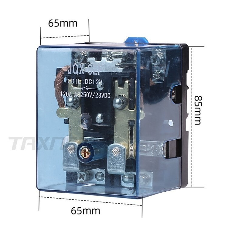 JQX-62F 2Z 80A Electric Relay DC12/24/220V AC DPDT PCB Relay Module ...